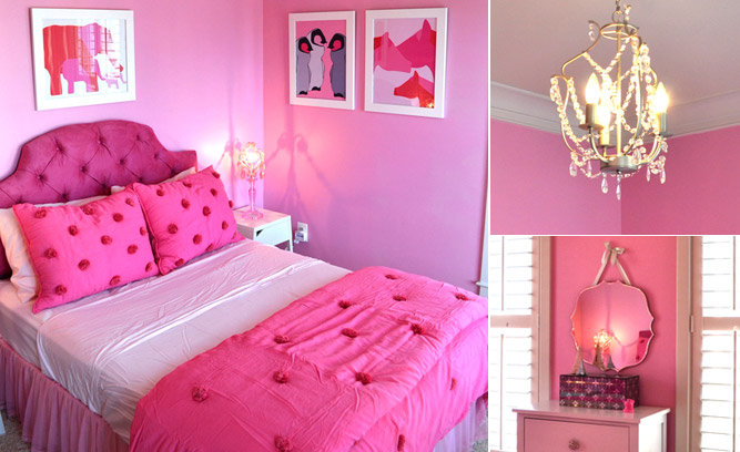 Get the Look A Pink Girl s Bedroom Wayfair